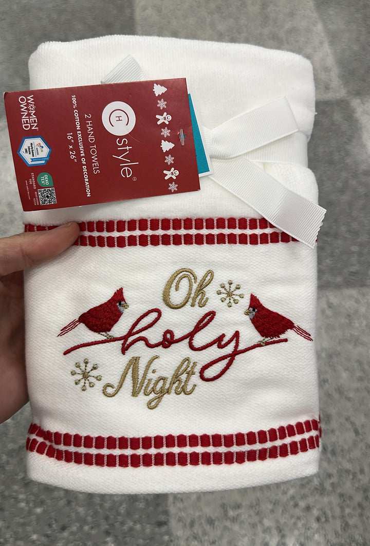 Hogar / Navidad / Juego de 2 Toallas de Mano / ZZ / R121425-5318-8