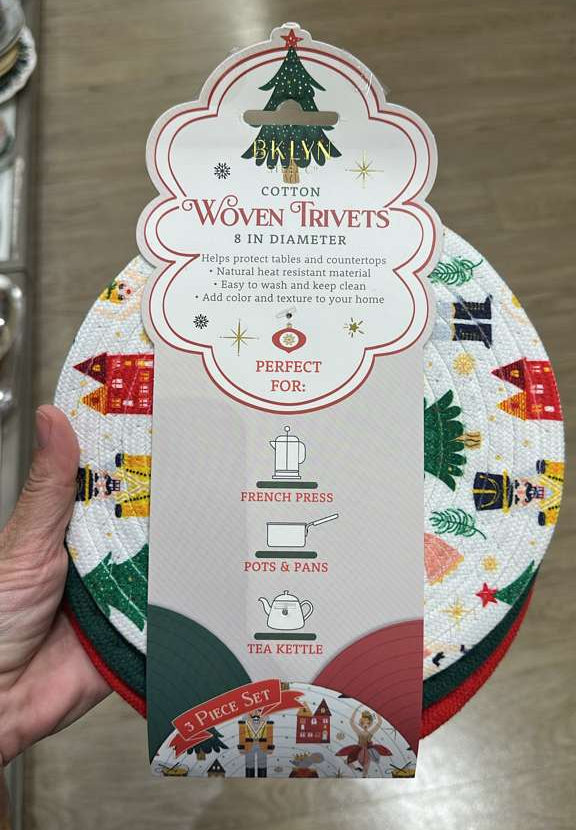 Hogar / Navidad / Set de 3 aisladores redondos / BKLYN Steel Co / MRS121725-5514