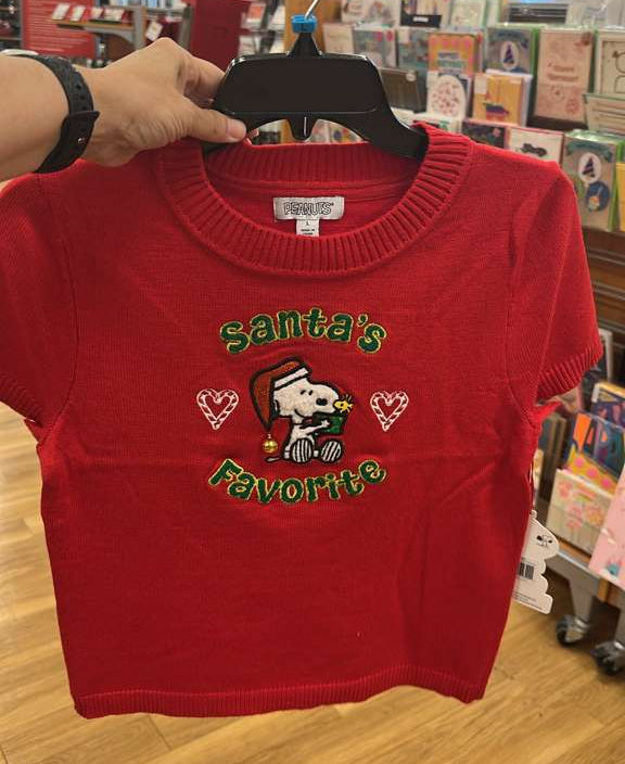 Blusa juvenil navideña / Snoopy / Talla L / TJ121725-977