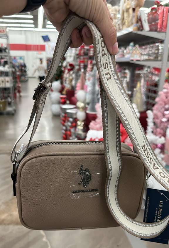 Bolso cruzado / US POLO / Plateado / B122125-41593