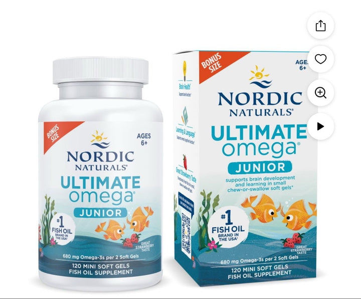 Nordic Naturals /  Ultimate Omega Junior 680 Mg / 120 Mini Cápsulas Blandas