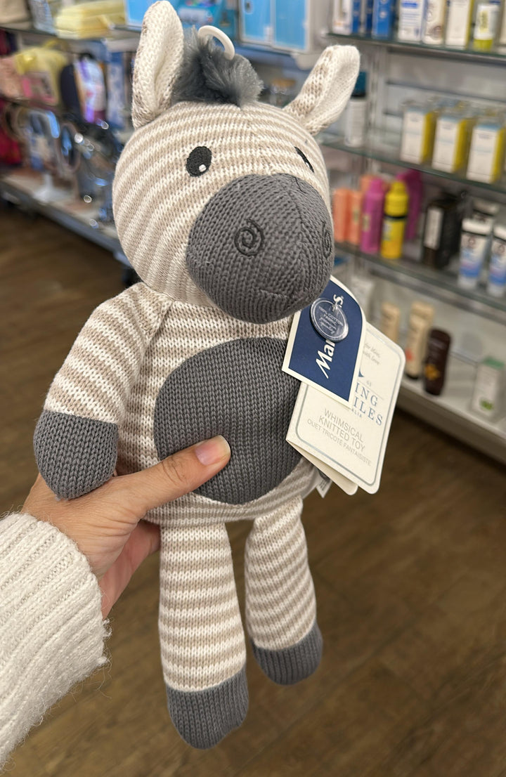 Juguetes / Zebra de peluche de punto / Living Textiles / MRS203026-6259