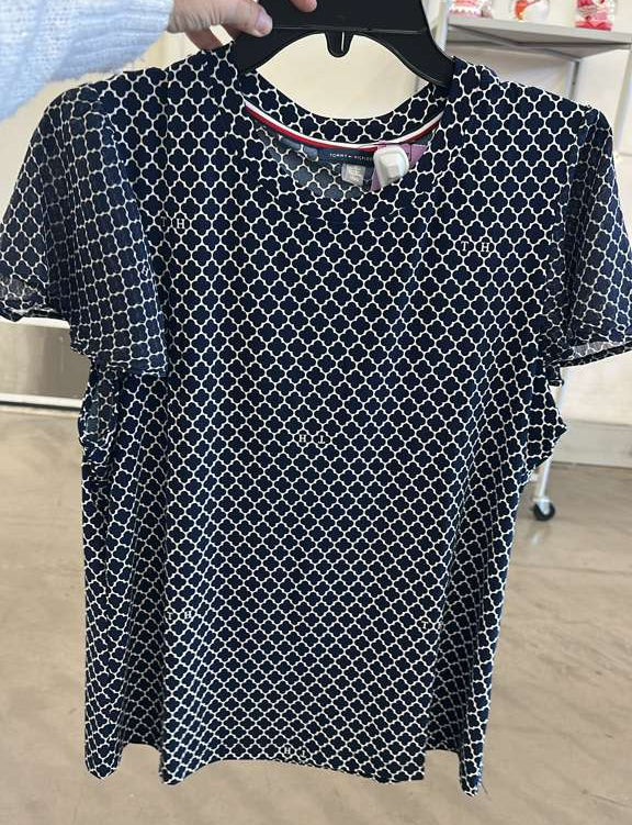 Blusa mujer / manga corta / azul / TH / B030426-89003