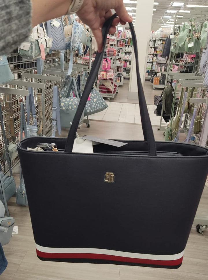 Bolso / Tote con zipper / Azul / TH / B030526-66363