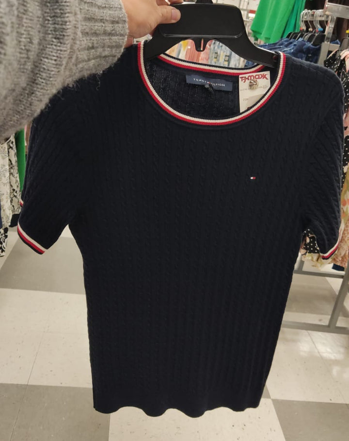 Blusa mujer / manga corta / TH / Azul / TJ030526-1920 / MISC 2026