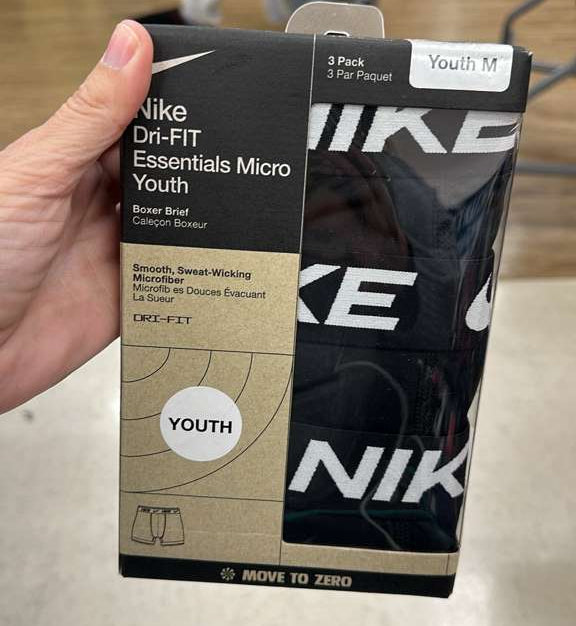 Ropa interior / Boxers Juvenil  / 3 pack / Nike / MRS031126-3055