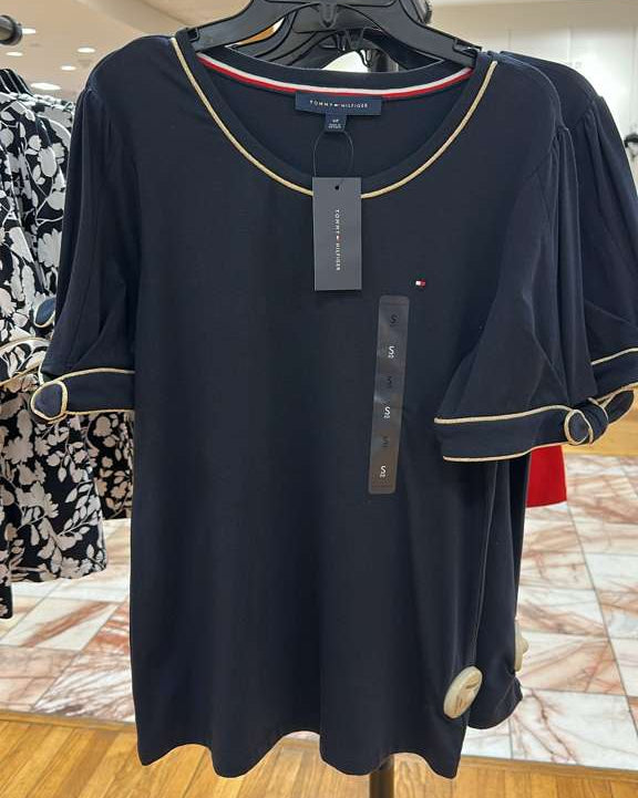 Blusa mujer / manga corta / Azul / TH / M031226-000-VG