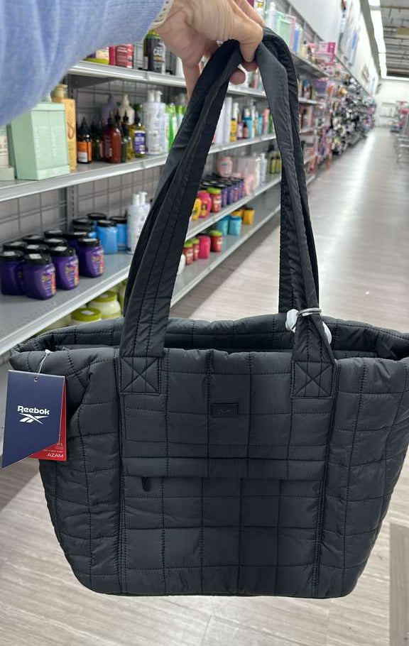 Bolso / Tote con zipper / Negro / Reebok /  B031326-90323