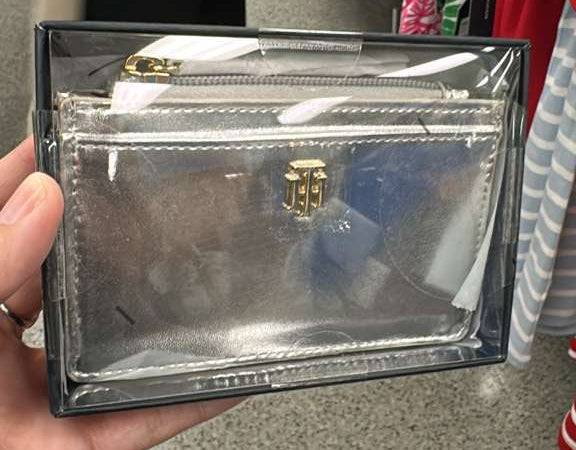 Billetera / Tarjetero con zipper  / Mujer / plateado / TH / B031726-6048-5