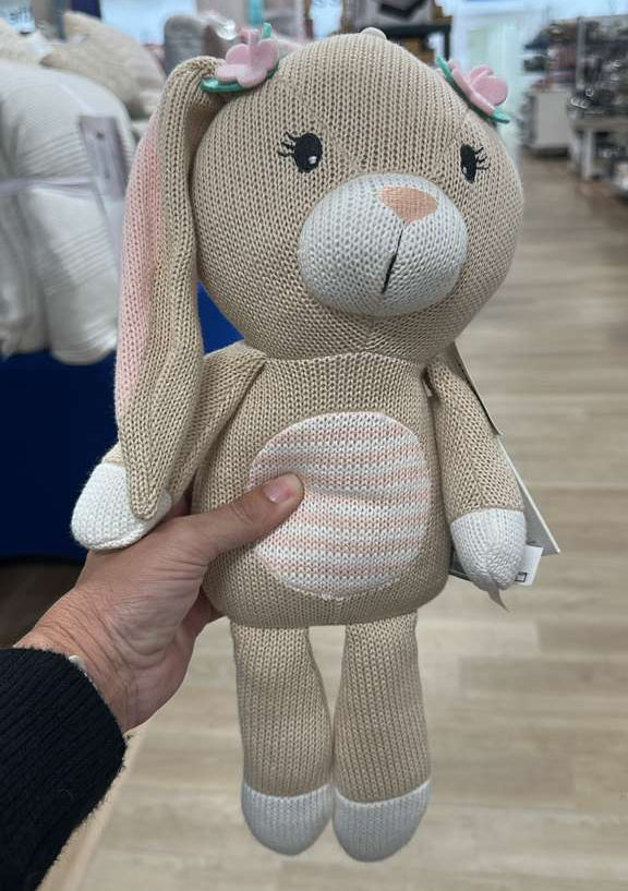 Juguetes / Conejo de peluche de punto / Living Textiles / MRS032626-3517