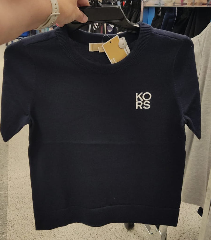 Blusa mujer / manga corta / azul / MK / R041026-6069-3