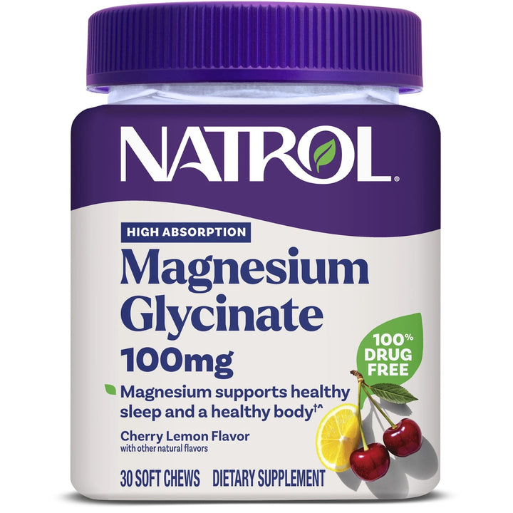 Natrol / Magnesium Glycinate 100mg / 30 Soft Chews