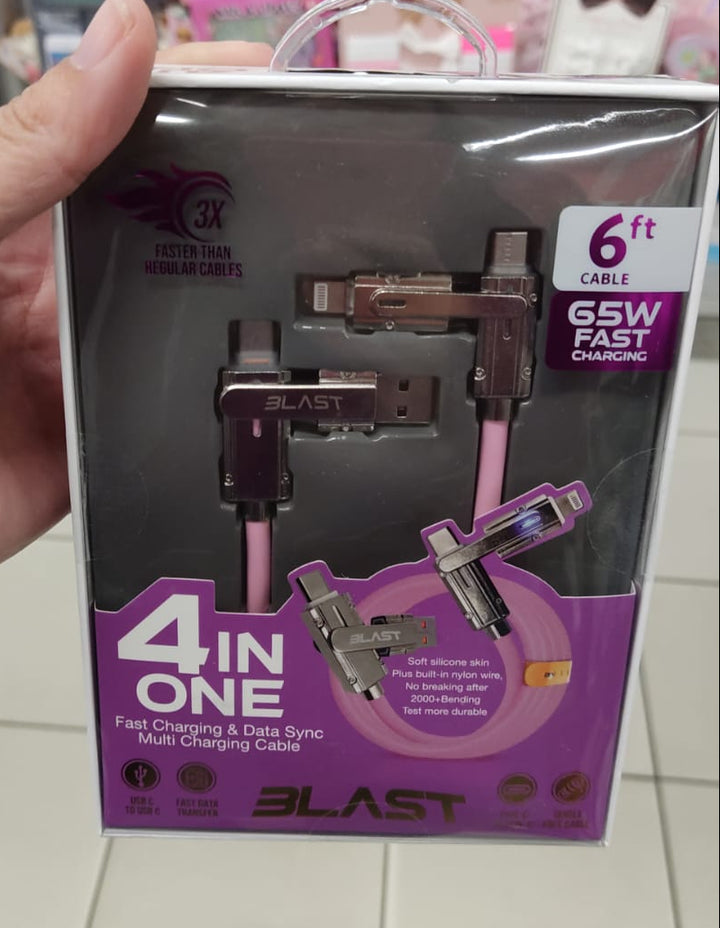 Accesorios / Fast Charging Data Sync Multi Charging Cable / 4 IN 1 / Blast / B050926-83155