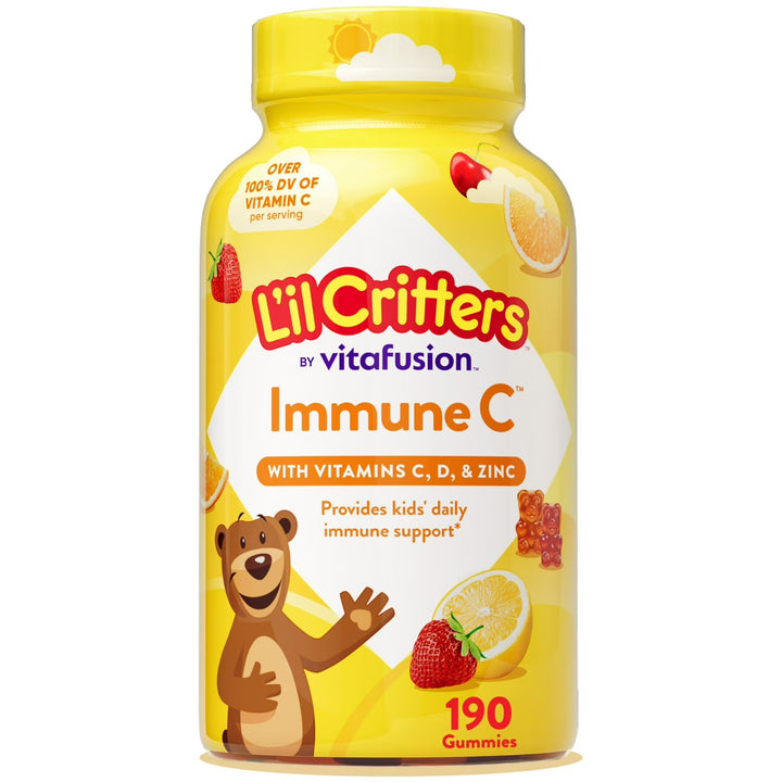 Vitamina / Suplemento / Sistema Inmunológico / L'IL CRITTERS - Immune C Plus Zinc & Vitamin D / 190 Gummies