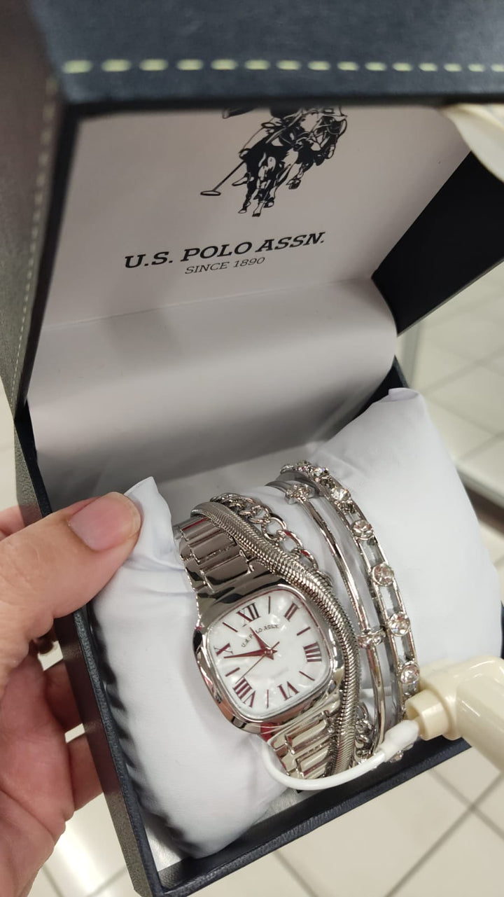 Accesorios / Reloj de Mujer / Plateado / Us Polo /  B051426-93101