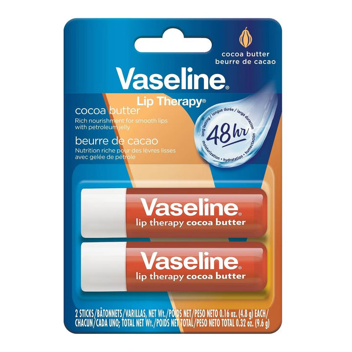 Vaseline / Lip Therapy / Cocoa Butter Moisturizing / Pack 2