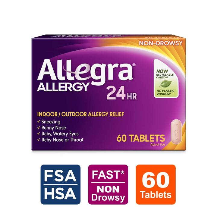 Medicamento / Alergias / Congestión Nasal / ALLEGRA - 24HR Allergy Relief / 60 Tablets