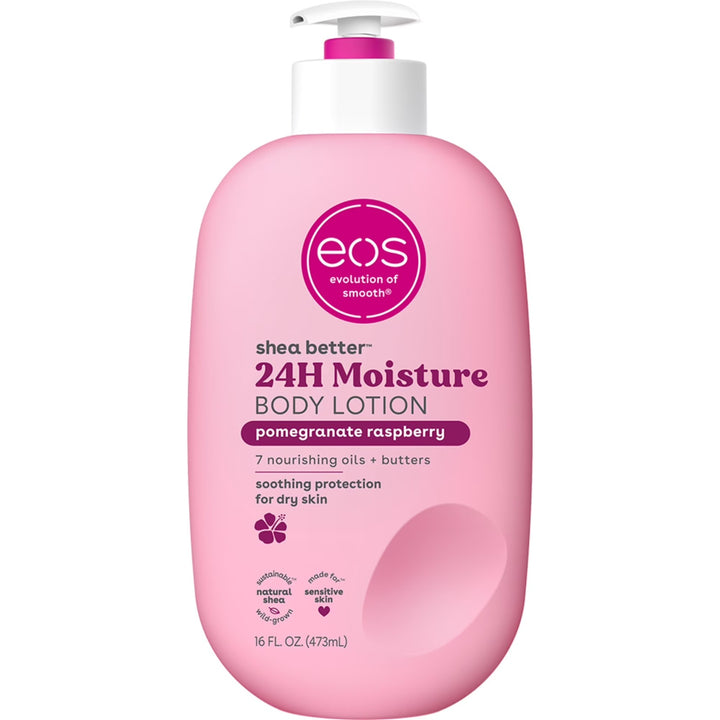 EOS / Shea Better 24H Moisture Body Lotion / Pomegranate Raspberry / 16 fl oz (473ml)