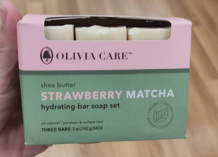 Cuidado personal / Hidrating bar Soap set / Strawberry Matcha / Set of 3/ Olivia Care/  TJ052726-4510