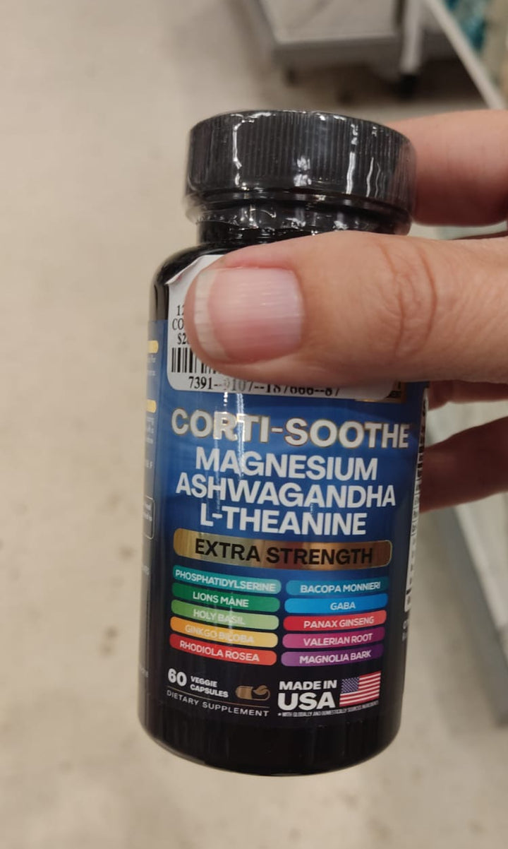 Vitamina / Corti-Soothe Magnesio, Ashwagandha, L-teanina/ 60 capsules / MRS052926-9079