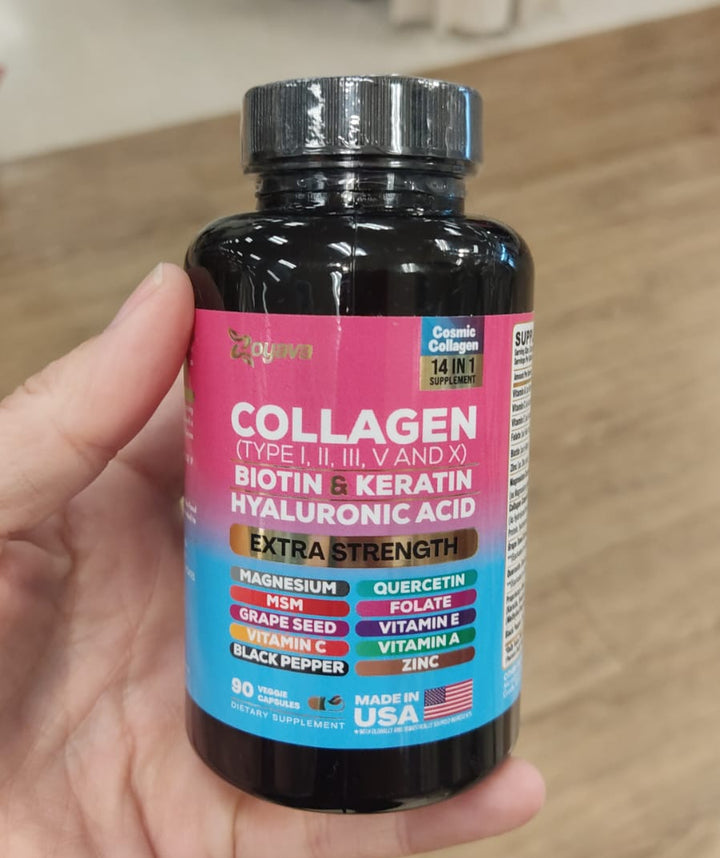 Vitamina / Collagen Types I, II, III, V & X / Biotin, Keratin and Hyaluronic Acid / 90 capsules / MRS052926-9079
