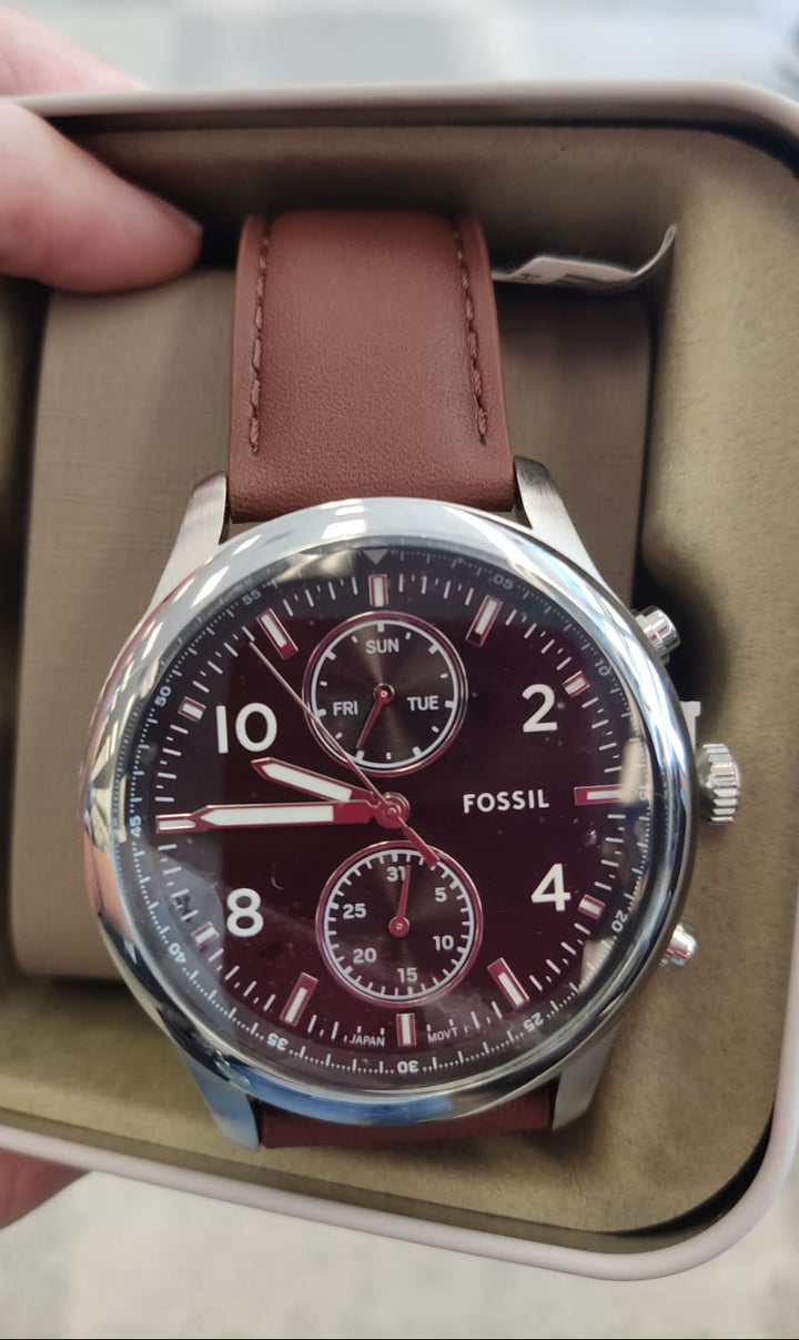Accesorios / Reloj hombre / Correa marrón / FOSSIL / R060126-6121-8