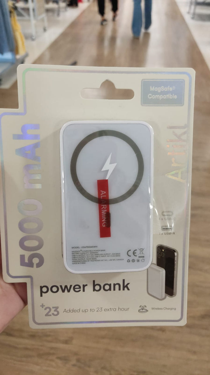 Accesorios /  Power Bank Mag Safe Compatible / 5000 mAh / Artikl  / MRS060426-425