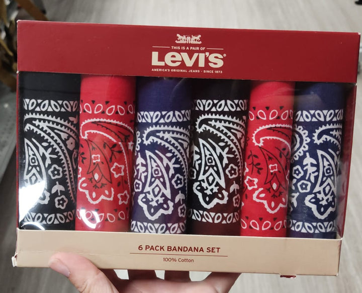 Accesorio / Set 6 bandanas  / 100% algodón / Levi's  / B060726-34684