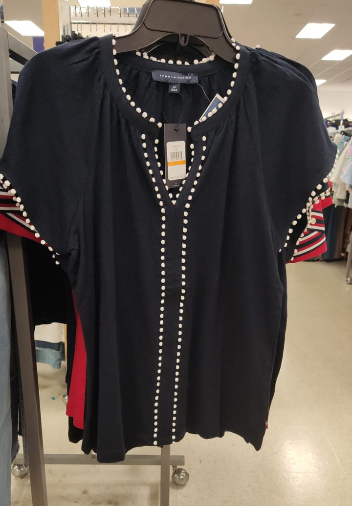 Blusa Mujer / Manga Corta / Azul / TH / MRS061226-7379
