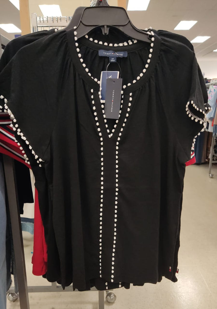 Blusa Mujer / Manga Corta / Negro / TH / MRS061226-7379