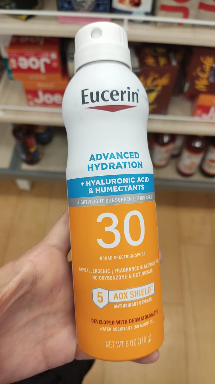 Cuidado personal / Eucerin Sun Advanced Hydration / SPF 30 Sunscreen Spray / MRS062226-3316