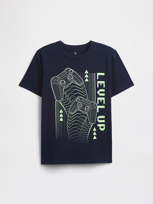 AP / Camiseta niño GAP / Level Up / Azul / Talla S(6/7)