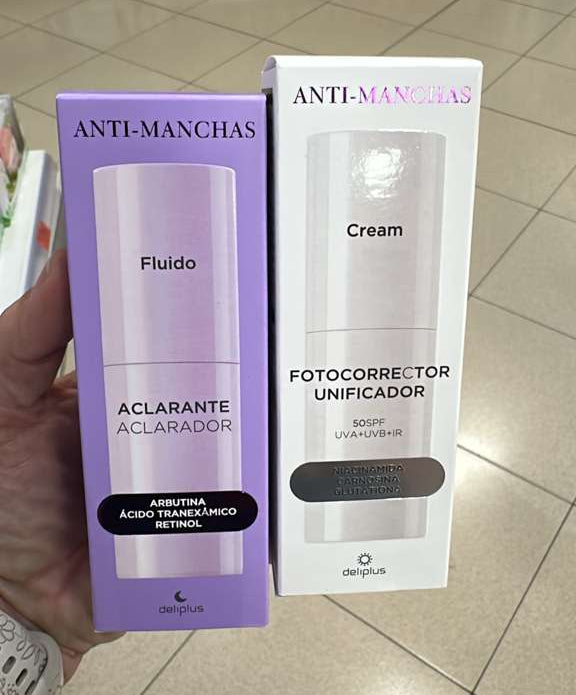 Deliplus / Kit Anti-Manchas / Crema de día y noche / Precio de introducción (incluye peso)