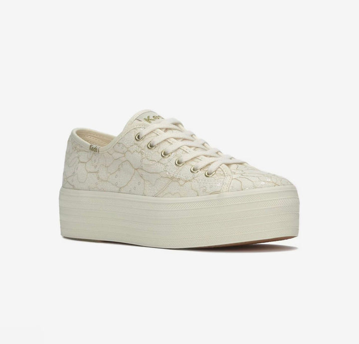 2 x 59,500 - Tennis (Cream)- Triple Up Lace Celebrations / Talla 8 ambos