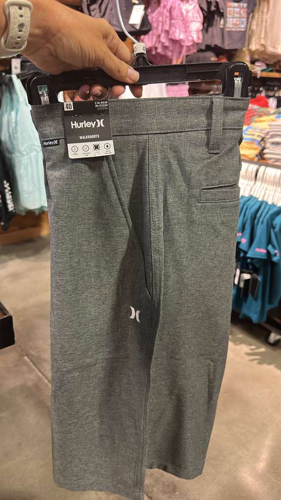 Short Hombre Hurley Gris- Talla 40