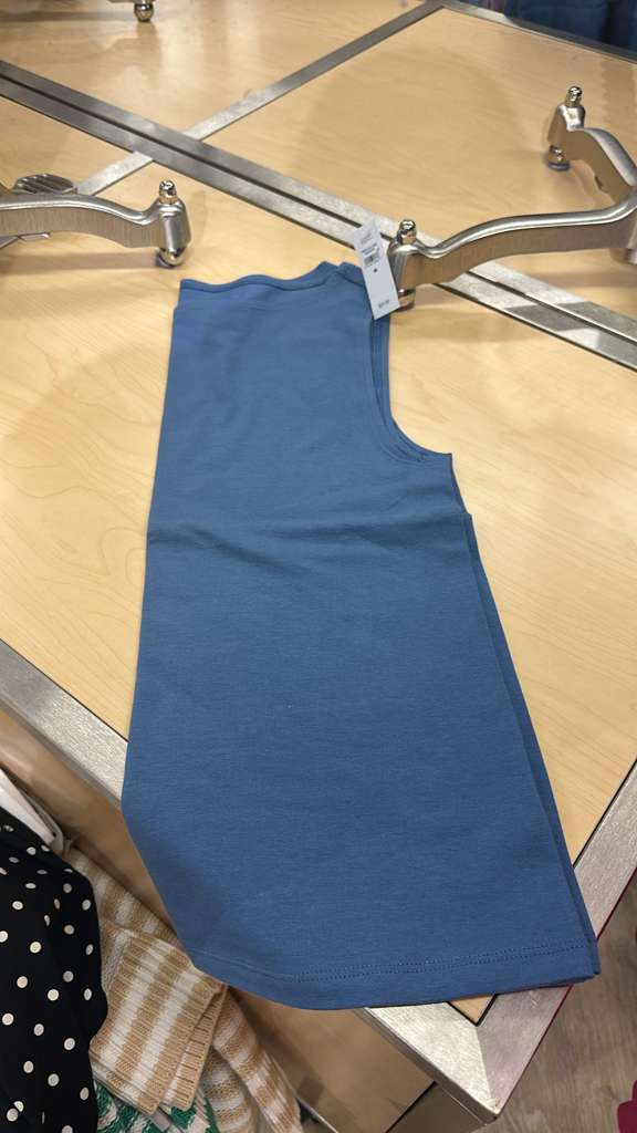 Blusa Mujer Gap Sin Manga/ azul - Talla M