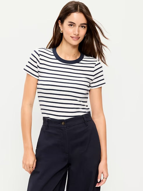 AP / Blusa mujer / Azul con rayas blancas / OLD NAVY / Talla M / MISC 2026
