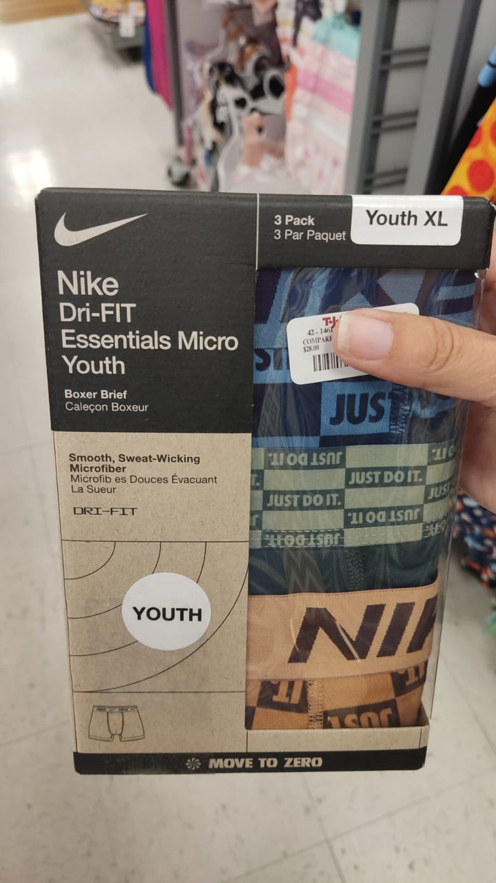Ropa interior / Boxers Juvenil  /Dri-FIT Essentials Micro / 3 pack / Nike / TJ080126-6049