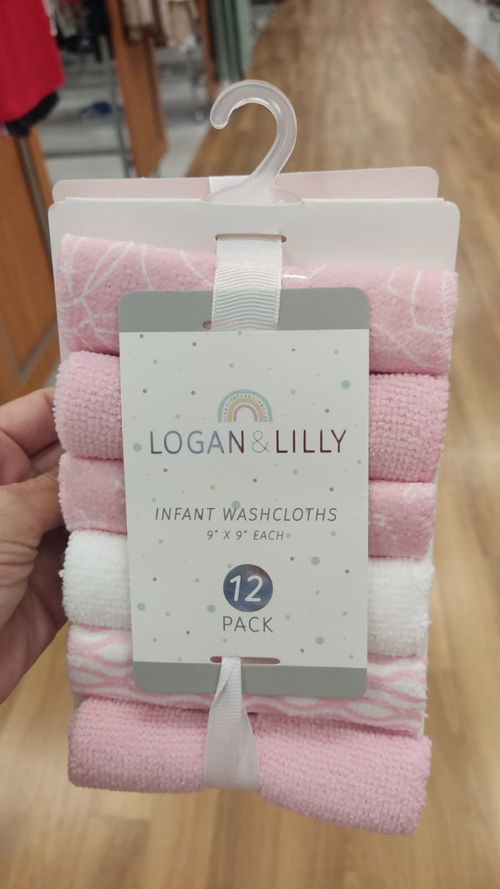 Infantil /12 toallitas faciales para bebé / Logan & Lilly / TJ080126-6049
