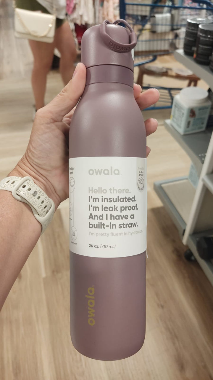 Hogar / Botella /FreeSip Twist / color Rosa vieja / 24 Oz / OWALA / MRS080326-8434
