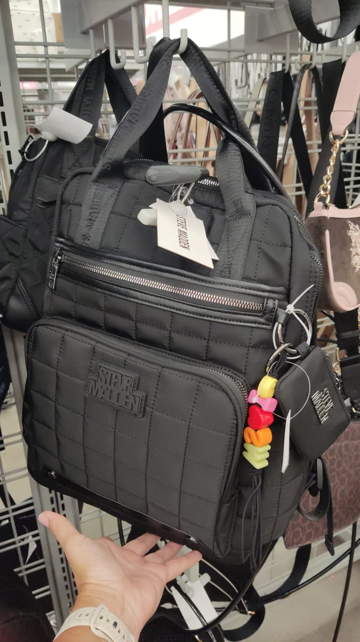 Bolso / Mochila / Acolchada / Negro / Steve Madden/ B080326-22266