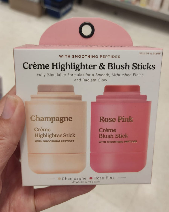 Maquillaje / Crème Highlighter & Blush Sticks / ZZ / MRS080526-2039
