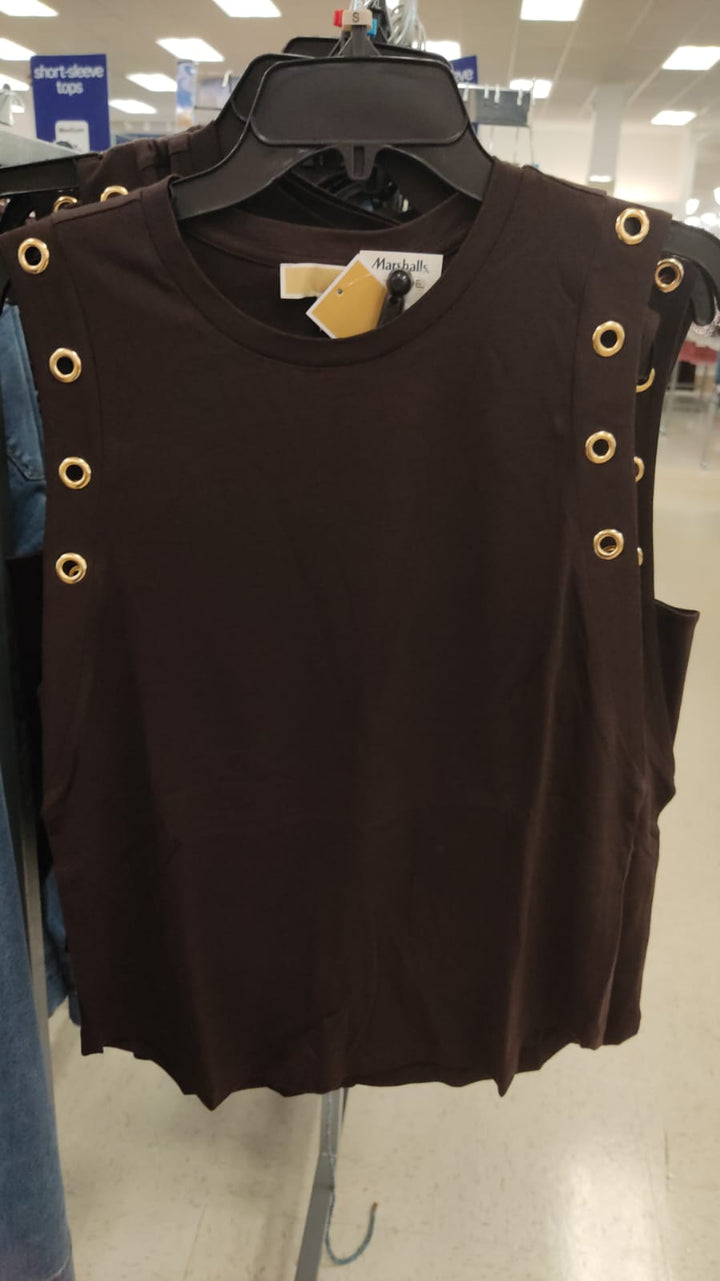 Blusa mujer / Sin Manga / Café /MK / MRS080726-9624