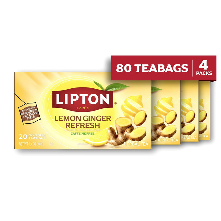 Lipton / Té de Limón y Jengibre / 20 unidades / Paquete de 4