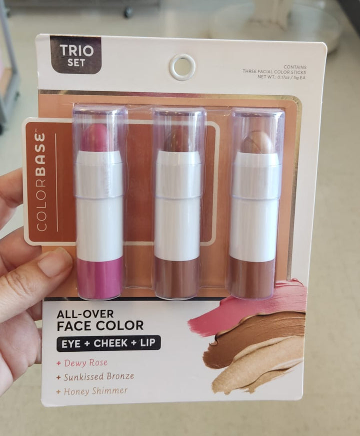 Maquillaje  / Este set de maquillaje /COLORBASE All-Over Face Color Trio / MRS080826-7719