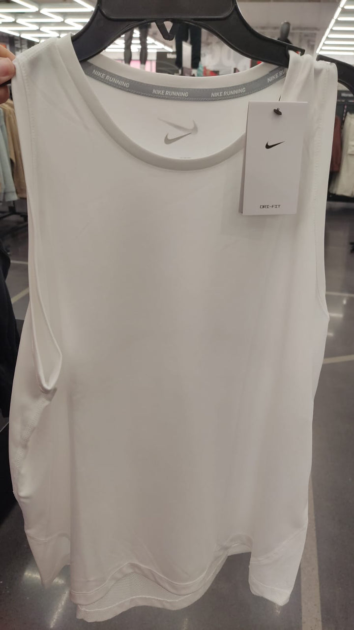 Camiseta sin mangas Nike Miler blanca /  Dri-FITH- Talla L