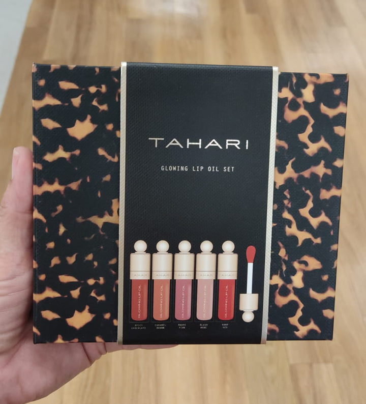 Maquillaje  / Set de aceites labiales / 5 Piezas / Tahari / TJ081026-3339
