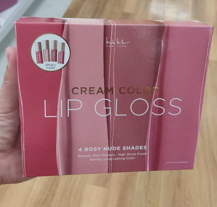 Maquillaje / Set Lip Gloss / 4 Nude Shades / Nicole Miller New York  / TJ081026-3339