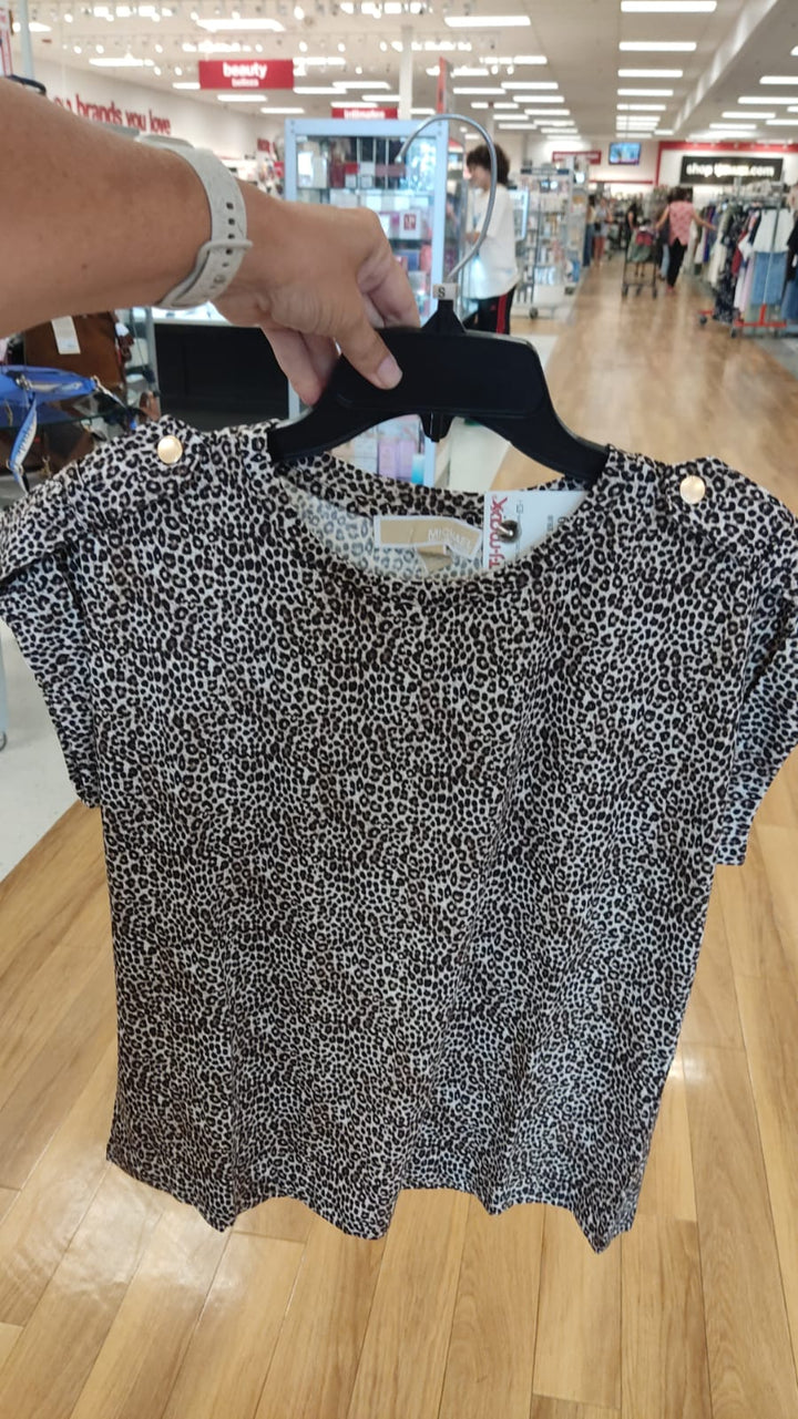 Blusa mujer / Manga Corta /  Animal print / MK / TJ081026-3339