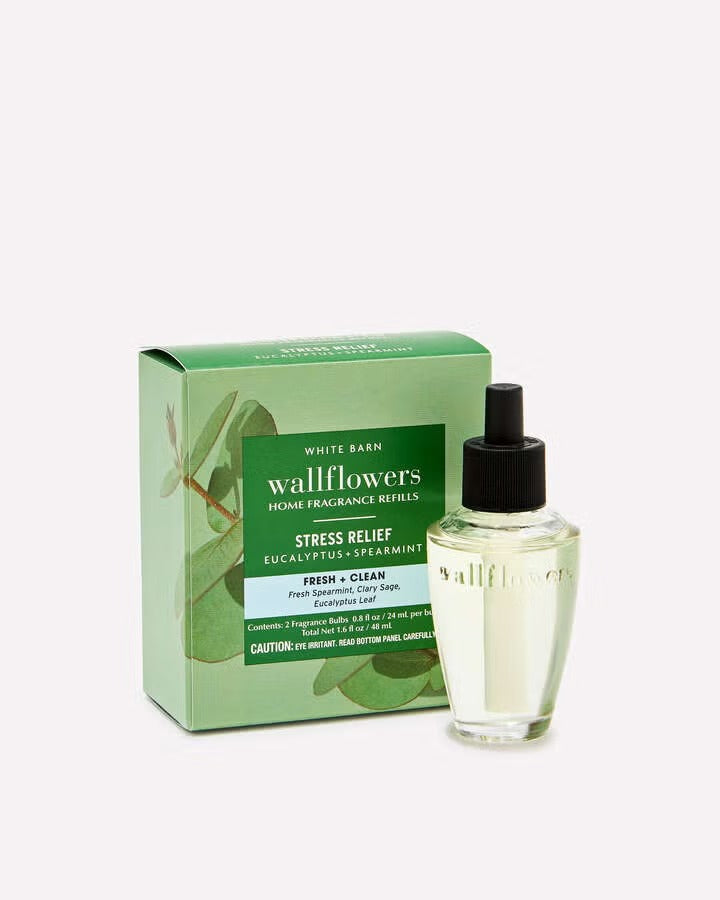 AP / 2 x 7,500 - Wallflowers Refills / BBW /  Stress Relief - Eucalyptus + Spearmint